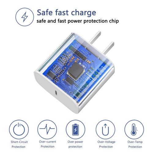20W PD Fast Wall Charger for iPhone 15 14 Plus 11 12 13 Pro Max X XR XS 8 EU US Plug Quick Charging USB-C Power Adapter With Box