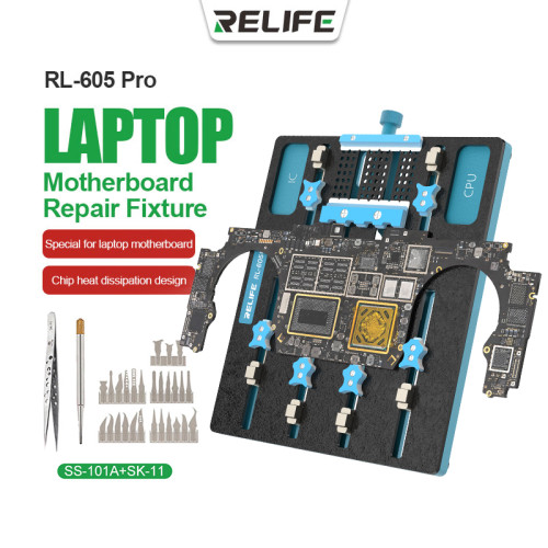 RELIFE RL-605 Pro Universal Chip Slot Motherboard Fixture Laptop IC Chip CPU  Motherboard Jig Board Holder Repair Tools