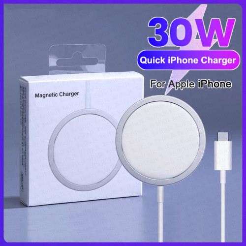 For Apple Magsafes Original Wireless Charger For iPhone 15 14 13 12 11 Pro Max X XS XR 8 Plus Fast Charging Type C Charge Cable