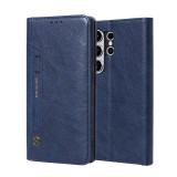 Luxury Leather Wallet Card Slot Holder Phone Case For Samsung S24 S23 S22 S21 S20 S30 Ultra FE Plus Flip Cover Protective Case