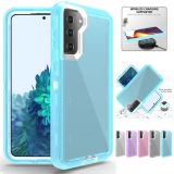 Heavy Duty Hybrid Shockproof Defend Clear Case For Samsung S24 Ultra Plus S23 S22 S21 S20 S10 Plus Note20 Ultra Note10