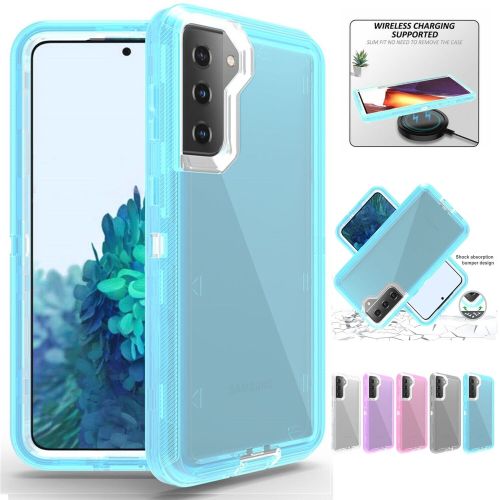 Heavy Duty Hybrid Shockproof Defend Clear Case For Samsung S24 Ultra Plus S23 S22 S21 S20 S10 Plus Note20 Ultra Note10