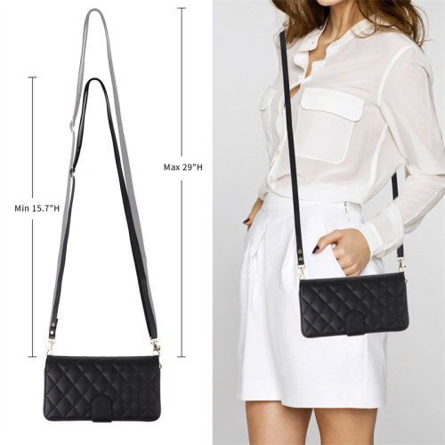 Long Lanyard Zipper Wallet Multi Card Case for Samsung Galaxy S24 Ultra S23 FE S22 S21 Plus Flip Leather Phone Bag Cover Coque