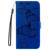 Big Butterfly Case For Samsung Galaxy S24 S23 S22 S21 S20 Ultra S10 Lite E S9 S8 Plus 5G S7 Wallet Card Leather Phone Book Cover