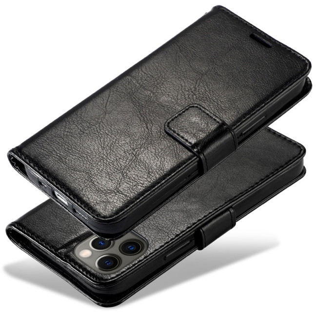 Luxury Solid Color Phone Case For Samsung Galaxy S10 S20 S21 S22 S23 S24 Ultra Plus Lite FE 5G Leather Wallet Flip Book Cover