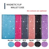 Bling Glitter Wallet Flip Leather Case For Samsung Galaxy S24 Ultra S23 Plus S22 S21 S20 FE A05s A14 A15 A24 A25 A35 A53 A54 A55