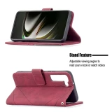 Wallte Capped Prism Card Magnetic Flip Leather Case For Samsung Galaxy S24 S23 FE S22 Ultra S21 Plus S20 S10 S9 Note 20 10 Lite