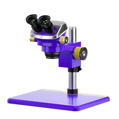 MECHANIC 4K Pro Camera 7-50X Continuous Zoom 360 ° Lift Rotation Anti Slip Silicone Triocular Microscope for Mobile Phone Repair