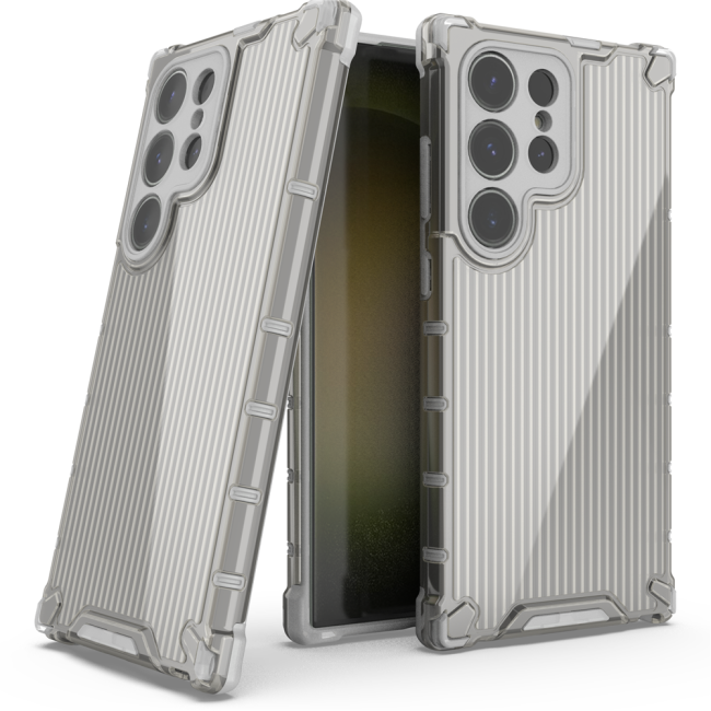 Shockproof Transparent Case For Samsung S24 Ultra S23 Plus A55 A35 A25 A54 A34 A15 A14 A13 Camera Protection Armor Bumper Cover