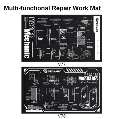 MECHANIC V77 V78 Heat Insulation Working Pad for Mobile Phone Camera Watch Maintenance Motherboard IC Chip Soldering Repair Mat