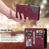 Wallet Line Splicing Zipper Leather Case For Samsung Galaxy S24 Ultra S23 Plus S22 S21 S20 FE A05s A14 A15 A34 A35 A53 A54 A55