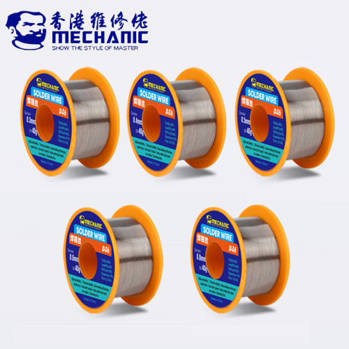 MECHANIC No-Clean Solder Wire 0.3/0.4/0.5/0.6/0.8mm Rosin Core Soldering Tin Wire for Phone Motherboard Welding Tools