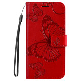 Big Butterfly Case For Samsung Galaxy S24 S23 S22 S21 S20 Ultra S10 Lite E S9 S8 Plus 5G S7 Wallet Card Leather Phone Book Cover