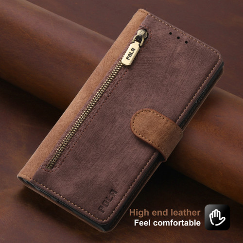 RFID Zipper Leather Wallet Flip Case For Samsung S22 Ultra S21 FE S20 Plus A53 A73 A21S S10 A52 A72 A33 A53 A51 A32 A12 Cover