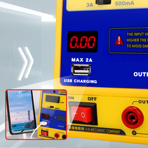 MECHANIC DSP15D5 DC Power Supply  Adjustable 15V 5A Dual Pointer LED CNC Power Supply Repair Detection Tool
