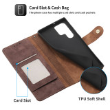 RFID Zipper Leather Wallet Flip Case For Samsung S22 Ultra S21 FE S20 Plus A53 A73 A21S S10 A52 A72 A33 A53 A51 A32 A12 Cover