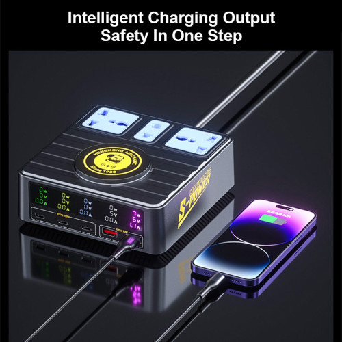 MECHANIC S-Power Gallium Nitride Super Fast Charging Socket Multi-port Chargers in One Intelligent Protection Socket