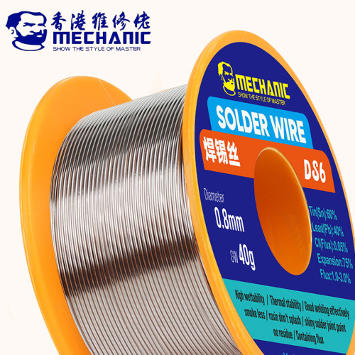 MECHANIC No-Clean Solder Wire 0.3/0.4/0.5/0.6/0.8mm Rosin Core Soldering Tin Wire for Phone Motherboard Welding Tools