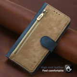 RFID Zipper Leather Wallet Flip Case For Samsung S22 Ultra S21 FE S20 Plus A53 A73 A21S S10 A52 A72 A33 A53 A51 A32 A12 Cover