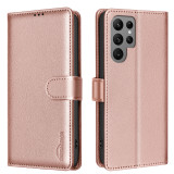 Business Cards Solt Wallet Flip Litchi Leather Case For Samsung Galaxy S24 Ultra S23 Plus S22 S21 A55 A15 A25 A35 RFID Bag Cover