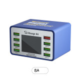 MECHANIC iCharge 8A 8C USB Fast Charger 8-port Fast Charge Multi-port Smart Digital Display for IP Android Phone Repair