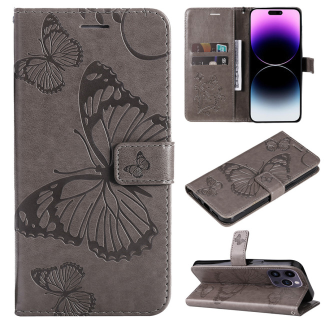 Big Butterfly Case For Samsung Galaxy S24 S23 S22 S21 S20 Ultra S10 Lite E S9 S8 Plus 5G S7 Wallet Card Leather Phone Book Cover