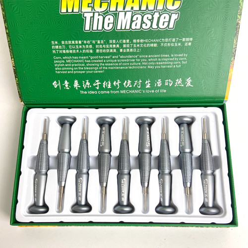 9Pcs new MECHANIC High hardness precision screwdriver plum cross fork computer watch for IPhone bottom internal removal tool