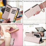 Long Lanyard Zipper Wallet Multi Card Case for Samsung Galaxy S24 Ultra S23 FE S22 S21 Plus Flip Leather Phone Bag Cover Coque