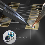 MECHANIC KS-11 Hand Polished Jumper Non-magnetic Tweezers 0.008mm Tip Precision Stainless Steel Mobile Phone Repair Manual Tool