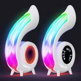 BT Speaker Multifunctional 6 in 1 LED RGB Wireless Speaker Alarm Clock