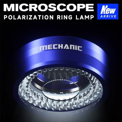 Mechanic LS720 Microscope Ring Light Polarized Ring Light Eliminates Reflection Suitable for Most Stereo Microscopes 48mm Size