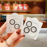 For IPhone 16 15 14 13 12 11 Pro Max 14Plus Glitter Camera Protectors For IPhone 13 12 Mini 11 14 Pro Max Full Coverage Lens Glass Film Cover