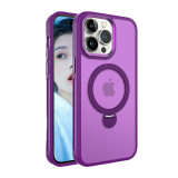 For Magsafe Metal Magnetic Ring Rotating Bracket Shockproof Phone Case For IPhone 17 Air 16 15 14 13 12 11 Pro Max Plus Bumper Back Cover