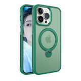 For Magsafe Metal Magnetic Ring Rotating Bracket Shockproof Phone Case For IPhone 17 Air 16 15 14 13 12 11 Pro Max Plus Bumper Back Cover