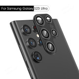 Armor Matel Camera Protector Cover For Samsung Galaxy S24 S23 S22 Ultra  Tempered Glass Lens Cap SamsungS23 Samung S 23 Ultra Plus