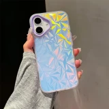 Aurora Gradient Diamond Glitter Case for iPhone 16 15 14 Pro Max Plus 11 12 13 Laser Colorful Color Contrast Shockproof Cover