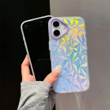 Aurora Gradient Diamond Glitter Case for iPhone 16 15 14 Pro Max Plus 11 12 13 Laser Colorful Color Contrast Shockproof Cover