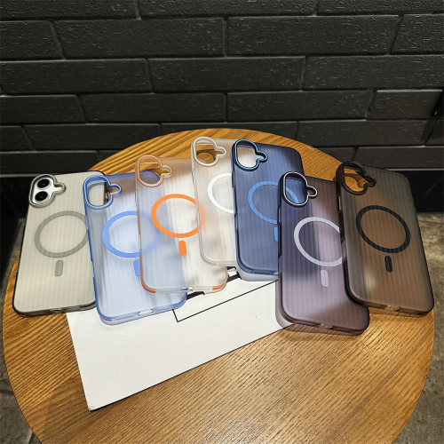 Luxury for Magsafe Matte Hard Case for iPhone 16 15 14 13 Pro Max Plus 12 16Pro Magnetic Ultra Slim PC Shockproof Frosted Cover