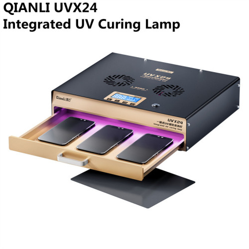 QIANLI UVX24 Powerful Integrated UV Curing Lamp for Mobile Phone 16 Inch LCD Screen Glass OCA Glue Fast Curing Light