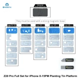 MiJing Z20 Pro Magnetic Middle Layer Tin Planting Platform For iPhone X-16PM BGA Tin Reballing Stencil Positioning Repair Tool