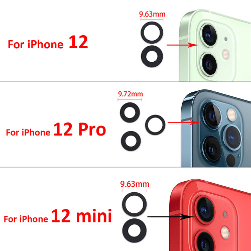 New Replacement Camera Glass Lens Back Rear Camera Glass Lens With Glue Sticker For IPhone 16 11 12 13 14 Pro Max mini 15 Plus