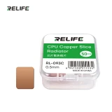 RELIFE RL-093A/B/C 50PCS Chip Heat Sink Copper Sheet Uniform Heat Diffusion Pure Copper Heatsink Thermal Plate Cooler Pad