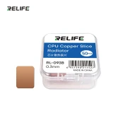 RELIFE RL-093A/B/C 50PCS Chip Heat Sink Copper Sheet Uniform Heat Diffusion Pure Copper Heatsink Thermal Plate Cooler Pad