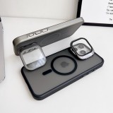 For IPhone  17 Air 16 15 14 13 12 11 Pro Max Plus Phone Case Fall Protection Cover, Glass Lens Holder Phone Case Magnetic Suction Function