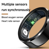 Smart Ring Heart Rate Tracker 5.1 Bluetooth-Compatible Blood Oxygen Tracker Multi-sport Modes Wearable for Android for IOS IP68
