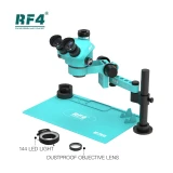 RF4 RF7050TVPRO-F019 Universal Rocker 360° Rotating Adjustable Arm Continuous Zoom Stereo Microscope Phone Soldering PCB Repair