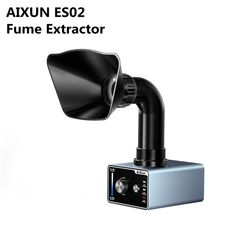 AIXUN ES02 Fume Extractor With LED Light for Mobile Phone Maintenance Efficient Strong Suction Smoking Purification Tool