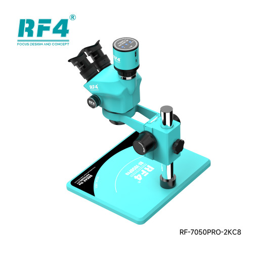RF4 Microscope 6 Gear Accurately Lock 7-50X Magnification Zoom Triocular RF-7050PRO-2KC8 Has Function To Visualize Area
