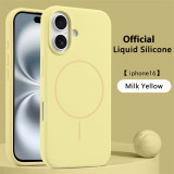 Luxury Original Liquid Silicone For Magsafe Case For iPhone 17 Air 16 Plus 15 14 13 12 11 Pro Max Magnetic Wireless Charging Soft Cover