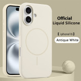 Luxury Original Liquid Silicone For Magsafe Case For iPhone 17 Air 16 Plus 15 14 13 12 11 Pro Max Magnetic Wireless Charging Soft Cover